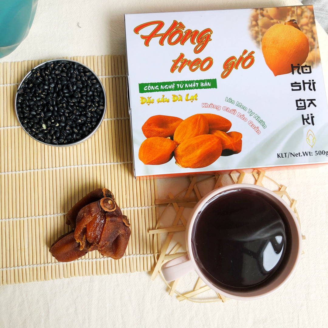 Hộp  500g Hồng Treo Sấy Gió Đà Lạt Loại Đặc Biệt